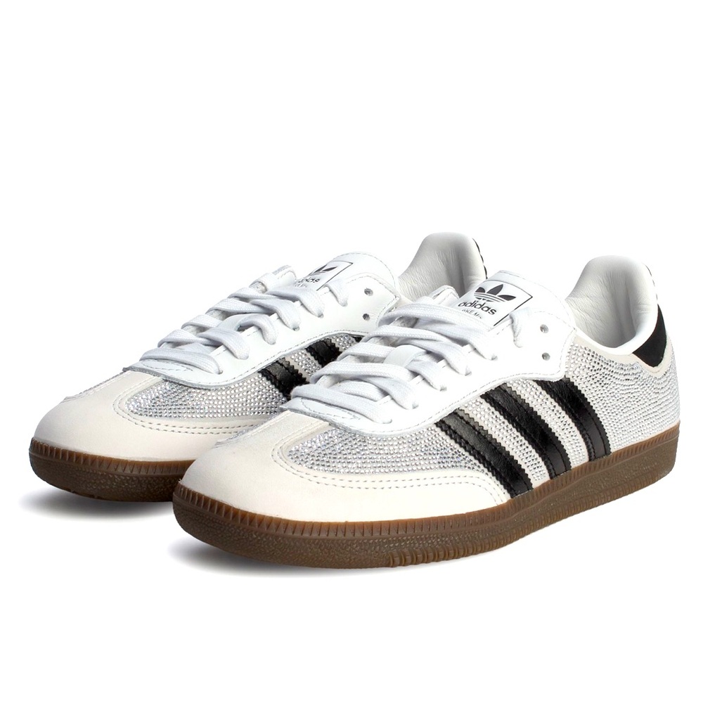 Adidas Women White and Crystal Sneakers Women 7.5
